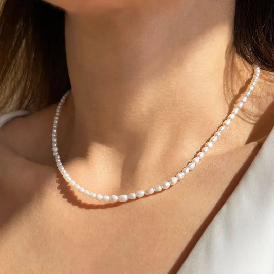 Oval Pearl Necklace