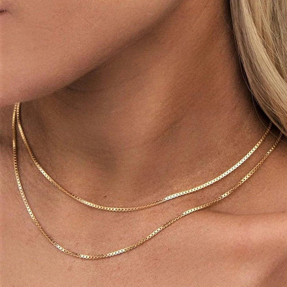 Box Link Chain Necklace