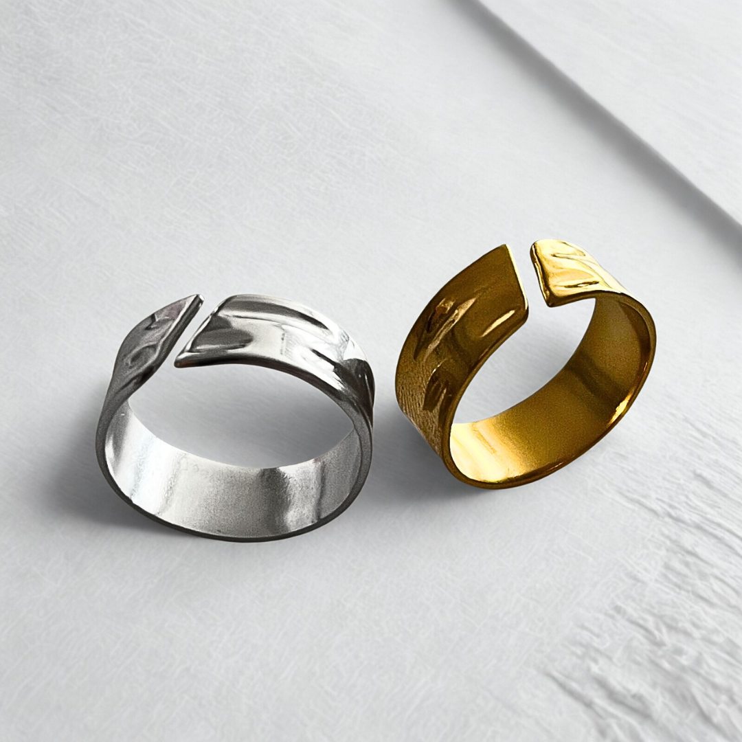 Lagacci minimal jewelry Unisize Stripe Ring