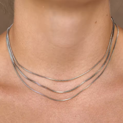 Box Link Chain Necklace