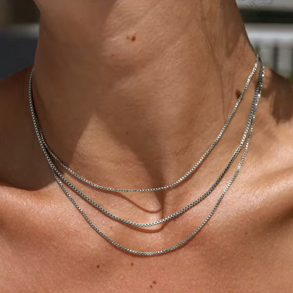 Box Link Chain Necklace