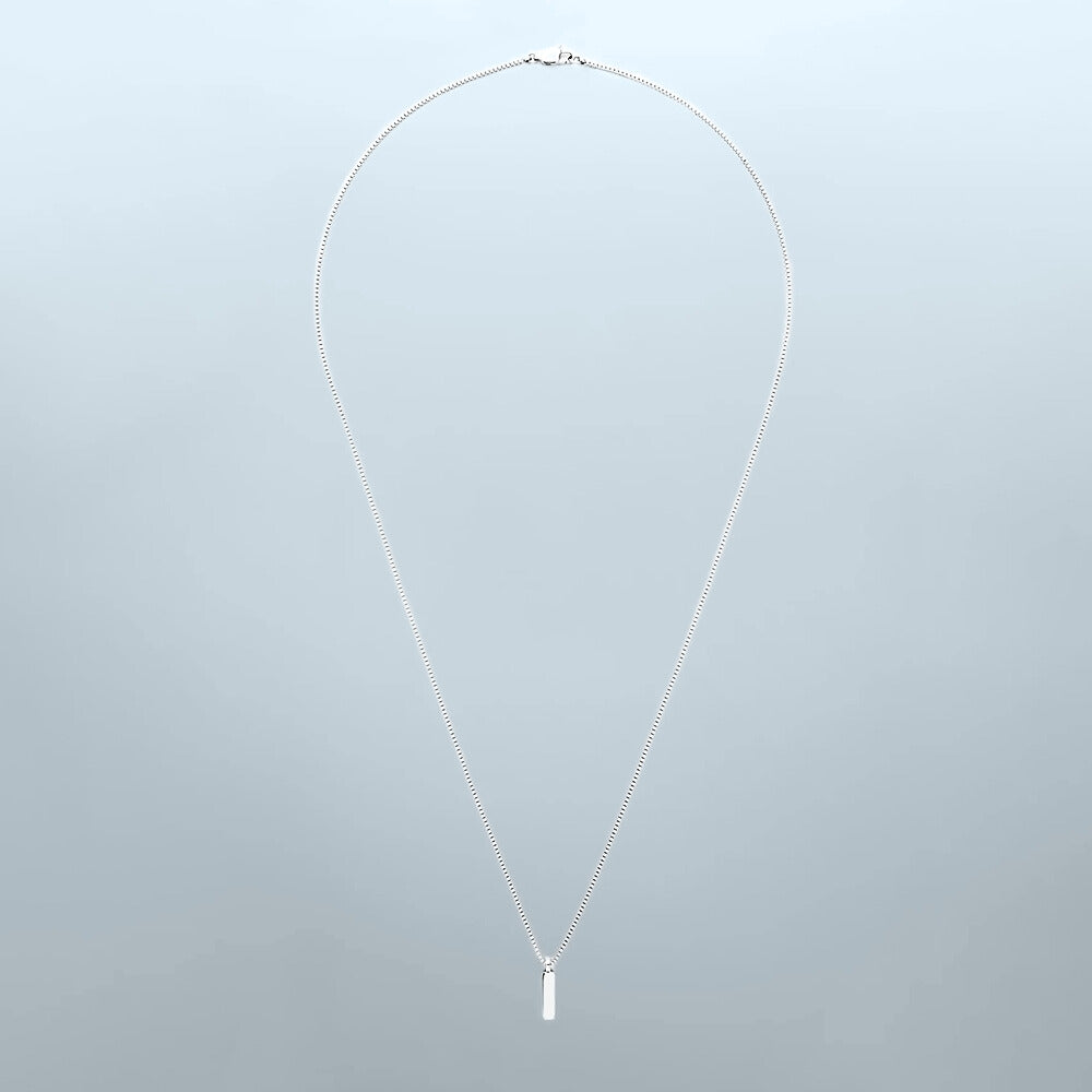 Square Pendant Necklace 1mm.