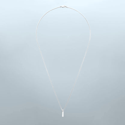 Square Pendant Necklace 1mm.