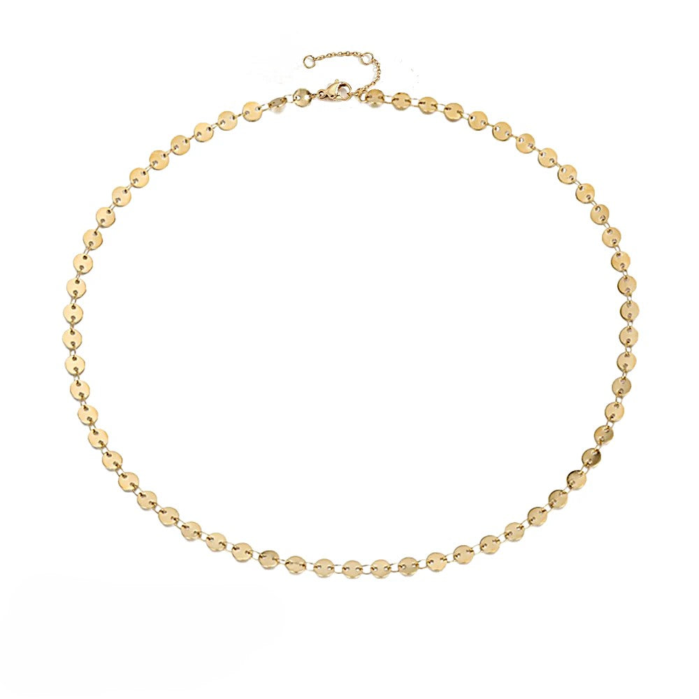 Tassel Sequin Choker Necklace