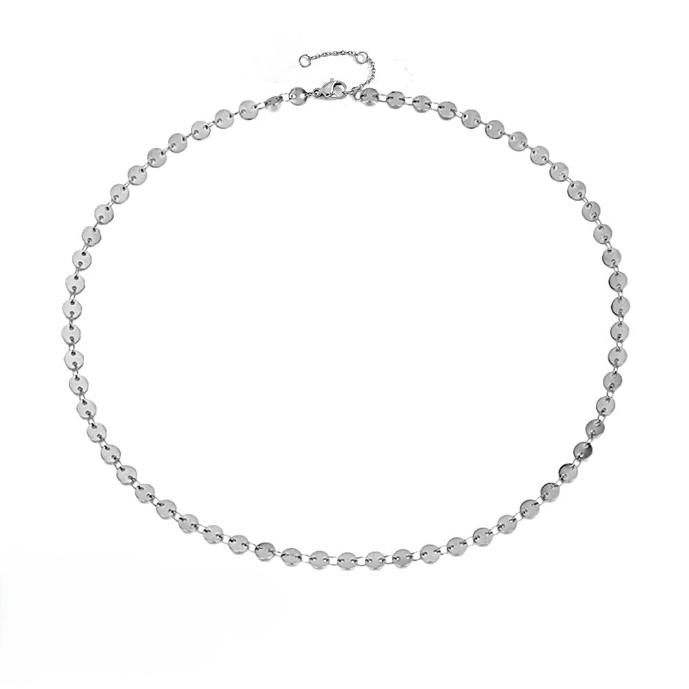 Tassel Sequin Choker Necklace