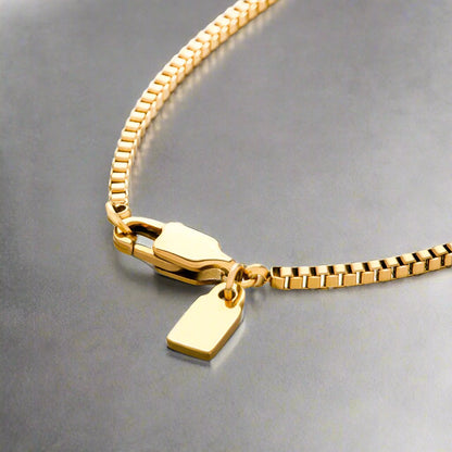 Square Box Chain Necklace 1,5mm