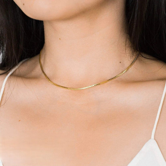 Box Link Chain Necklace