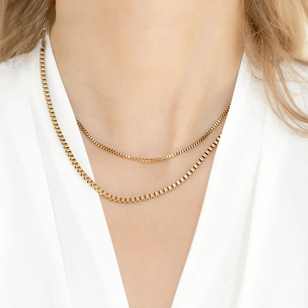 Box Link Chain Necklace