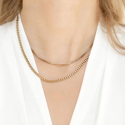 Box Link Chain Necklace
