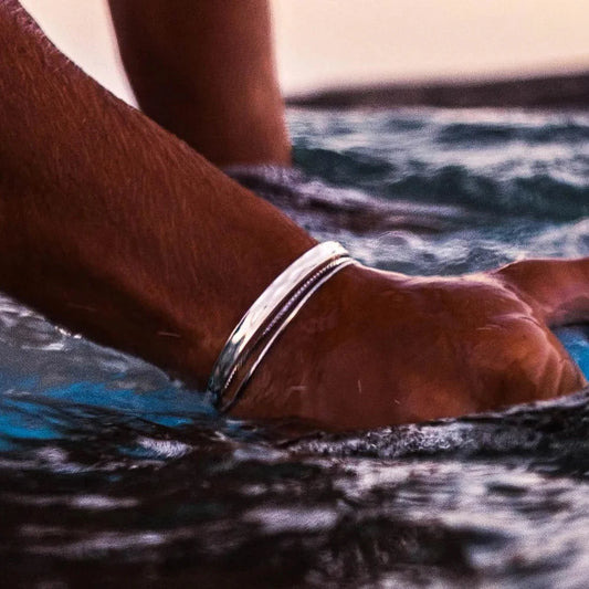 Stripe Cuff Bracelet.