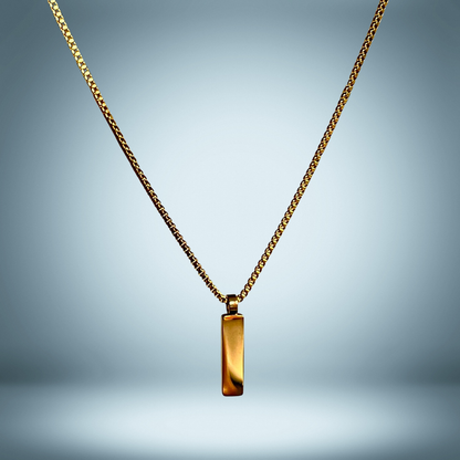 BOX PENDANT NECKLACE