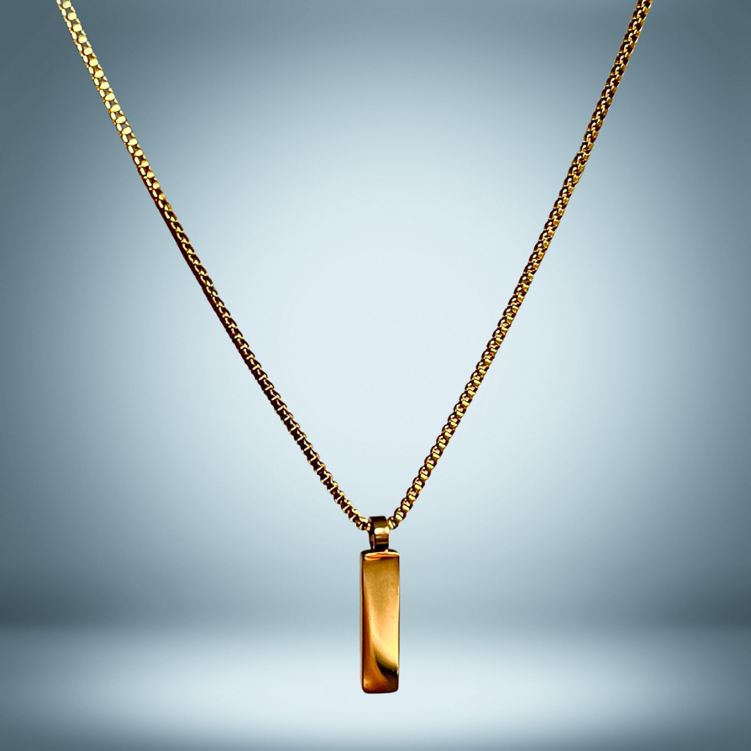 BOX PENDANT NECKLACE