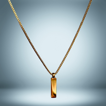 BOX PENDANT NECKLACE