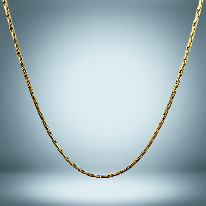 Lagacci minimal jewelry wire chain necklace