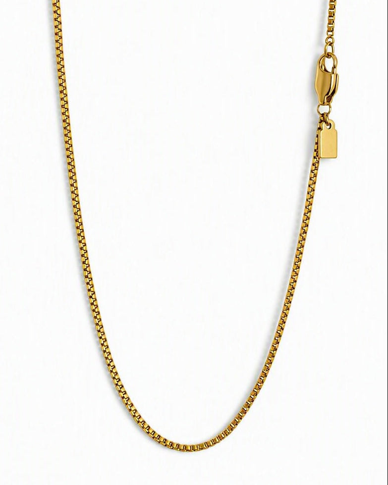  Lagacci minimal jewelry box chain necklace