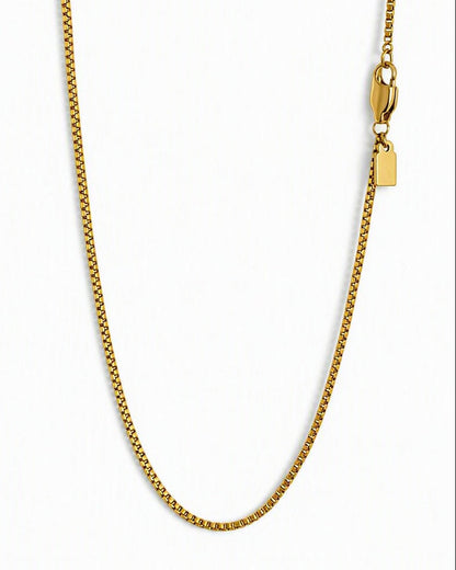  Lagacci minimal jewelry box chain necklace