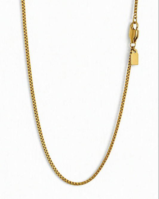  Lagacci minimal jewelry box chain necklace