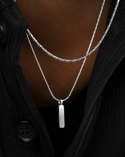 Wire Pendant Chain Necklace