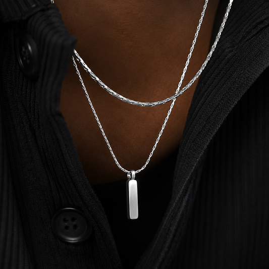 Wire Pendant Chain Necklace