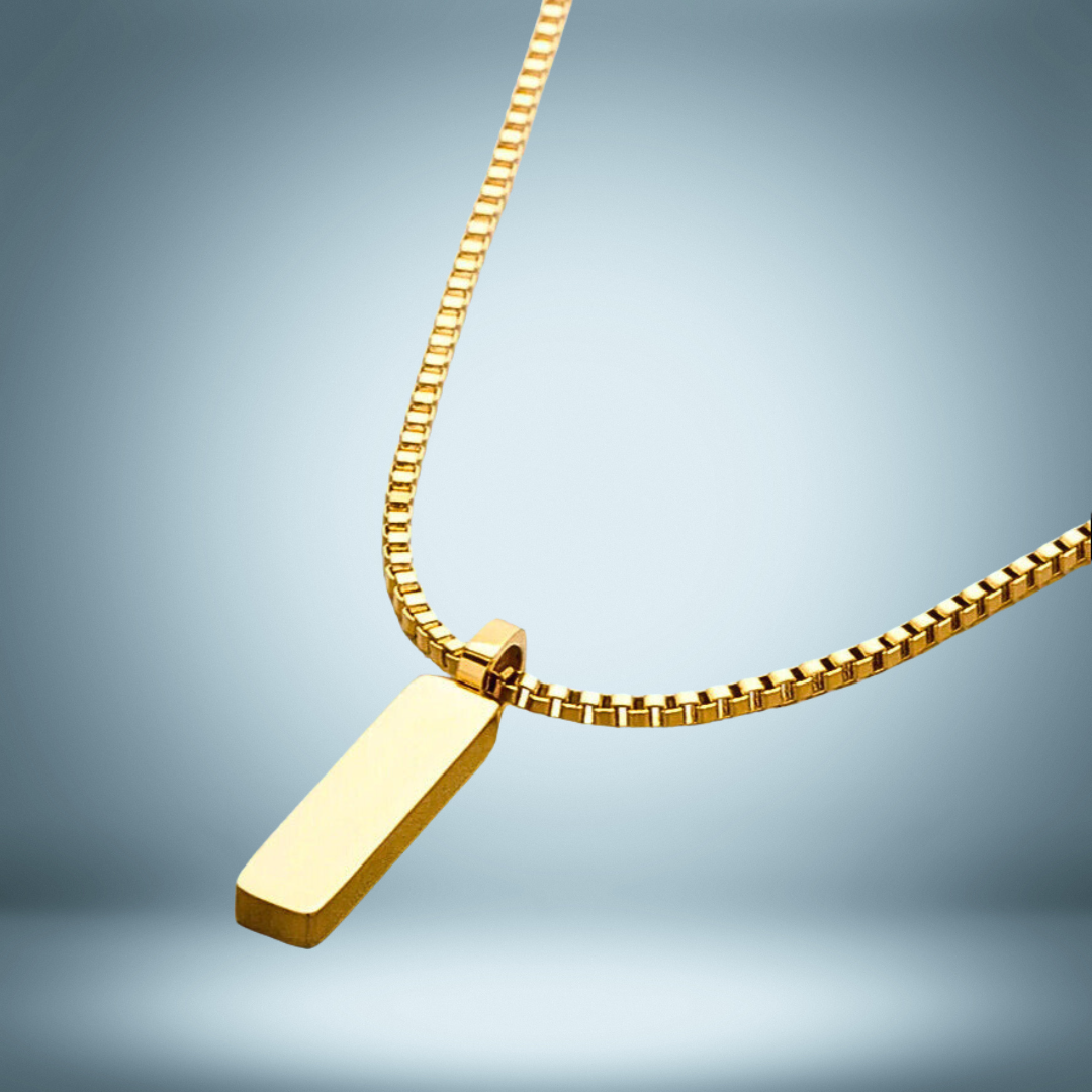 Square Pendant Necklace 1mm LAGACCI