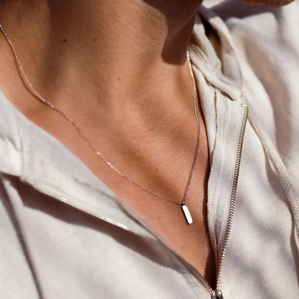 Minimal Pendant Necklace 1mm LAGACCI