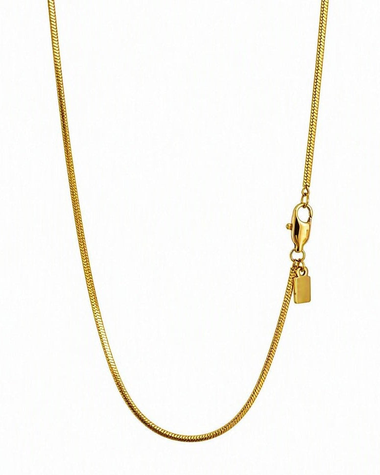 Lagacci minimal jewelry octagon chain necklace