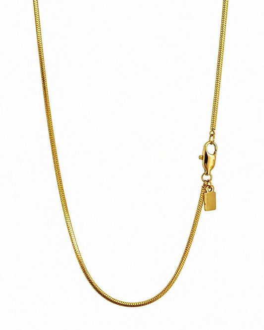 Lagacci minimal jewelry octagon chain necklace