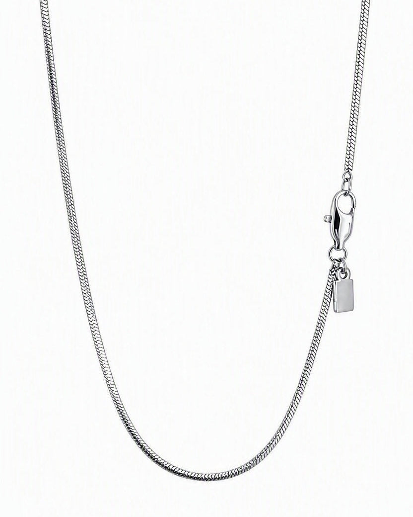 Lagacci minimal jewelry octagon chain necklace