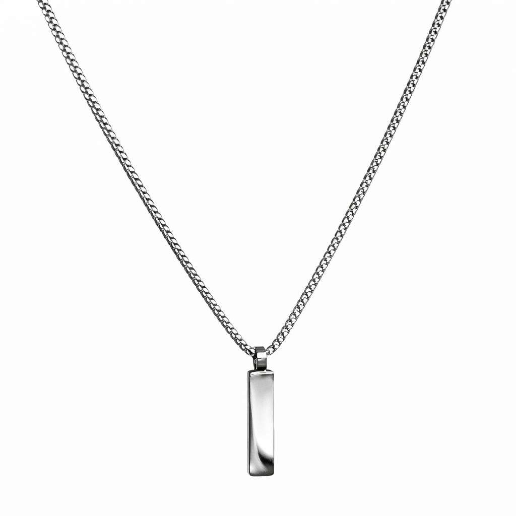 Box Pendant Necklace