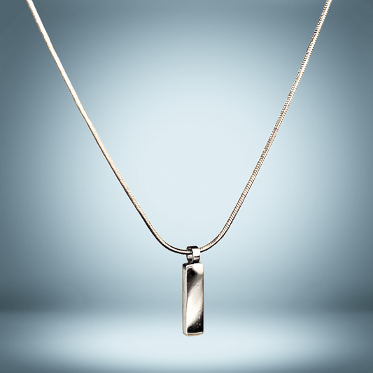 Lagacci minimal jewelry octagon pendant neckalce